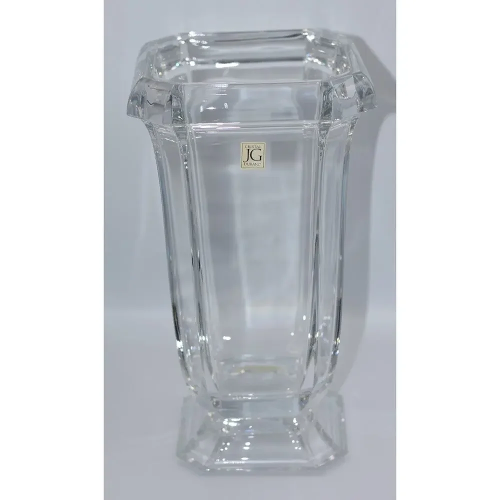 French Art Glass JG Durand Sparkling Fine Crystal Neo Classic 12